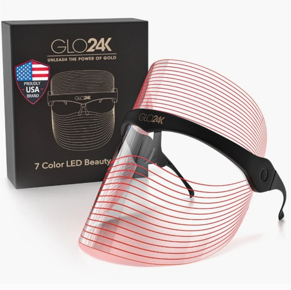 GLO24K 7 Color LED Beauty Mask - Picture 1 of 3